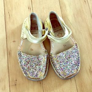 Pons Avarca Girls Rainbow Glitter Sandal | 9.5